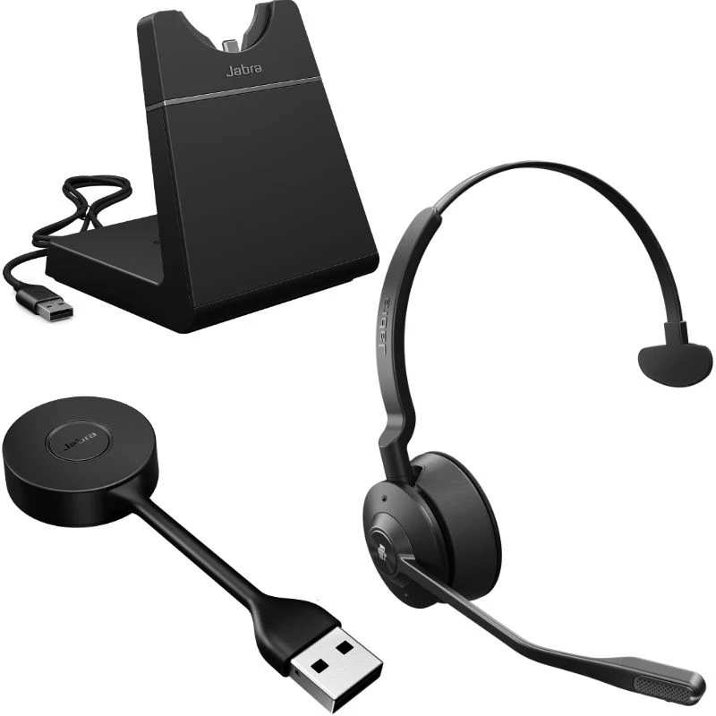 Jabra Engage 55 Mono MS USB-A With Charging Stand 1 Jabra Engage 55 Mono MS USB-A With Charging Stand