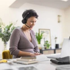 Jabra Evolve2 55 Link380 USB-A MS Stereo With Charging Stand -Logitech Shop gnevol255 2