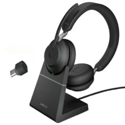 Jabra Evolve2 65 MS Stereo USB-C With Charging Stand - Black