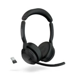Jabra Evolve2 55 Link380 USB-A UC Stereo -Logitech Shop jabra evolve2 55 angle 1g uc usb a transparent rgb min