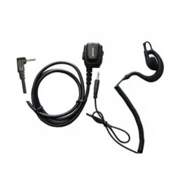 One Pin Ergonomic Micro Earpiece + Ear Hook For Motorola Radios