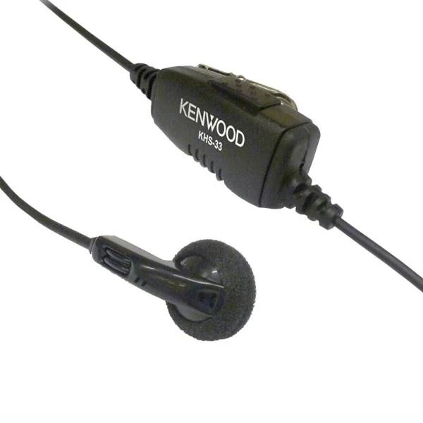 Kenwood KHS-33 Earbud With Inline PTT 1 Kenwood KHS-33 Earbud With Inline PTT