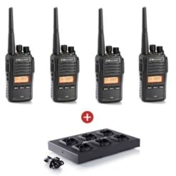 4 Pack Midland G18 + Multiple Charger C1251