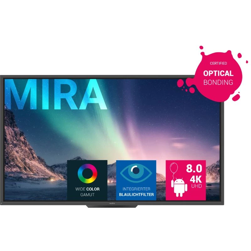 Newline MIRA 75" Optically Bonded With Built In Camera / Mic Array 2 Newline MIRA 75" Optically Bonded With Built In Camera / Mic Array - Image 2