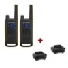 Twin Pack Motorola TLKR T82 Extreme + Charging Trays