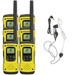 Motorola T92 Six-pack And 6 Surveillance Earpieces