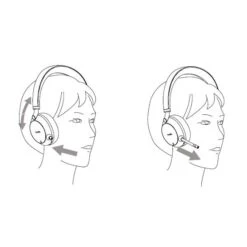 Yealink BH72 UC Light Grey USB-C With Charging Stand 5 Yealink BH72 UC Light Grey USB-C With Charging Stand -Logitech Shop nfr bh72 charg black usba ms 6 25