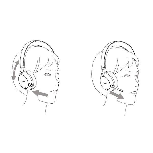 Yealink BH72 UC Light Grey USB-C With Charging Stand 3 Yealink BH72 UC Light Grey USB-C With Charging Stand - Image 3