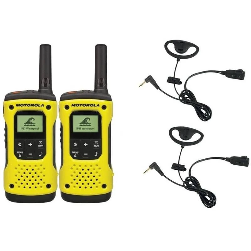Pack Of 2 X Motorola T92 With 2 X D-Shaped Earpieces 1 Pack Of 2 X Motorola T92 With 2 X D-Shaped Earpieces