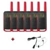 Motorola Talkabout T62 (Red) Six Pack + Bodyguard Kits