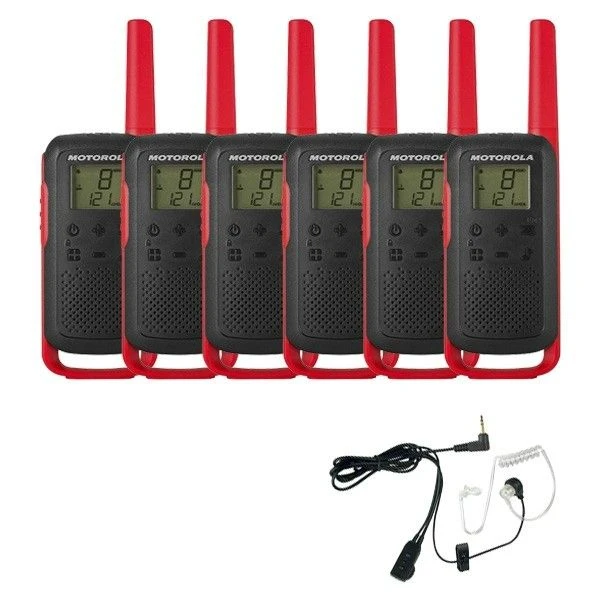 Motorola Talkabout T62 (Red) Six Pack + Bodyguard Kits 2 Motorola Talkabout T62 (Red) Six Pack + Bodyguard Kits - Image 2