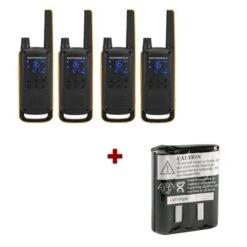 Motorola T82 Extreme Quad Pack + Spare Batteries