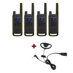 Motorola T82 Extreme Quad Pack + D Shaped Ear Pieces